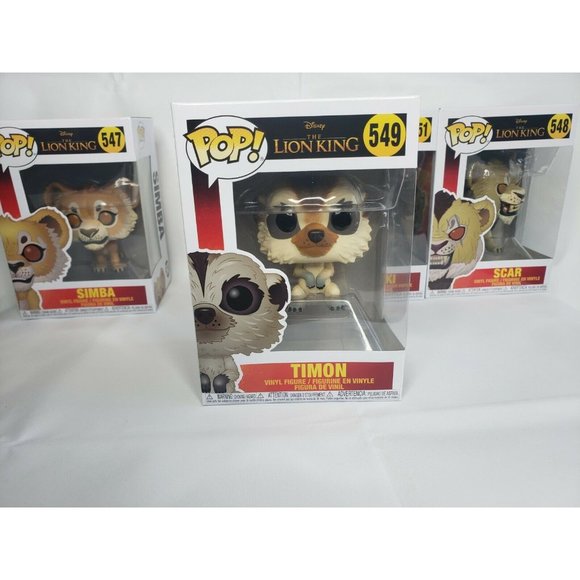 Lion King Funko Pop Bundle - Rafiki, Scar, Timon, Simba - Picture 9 of 10